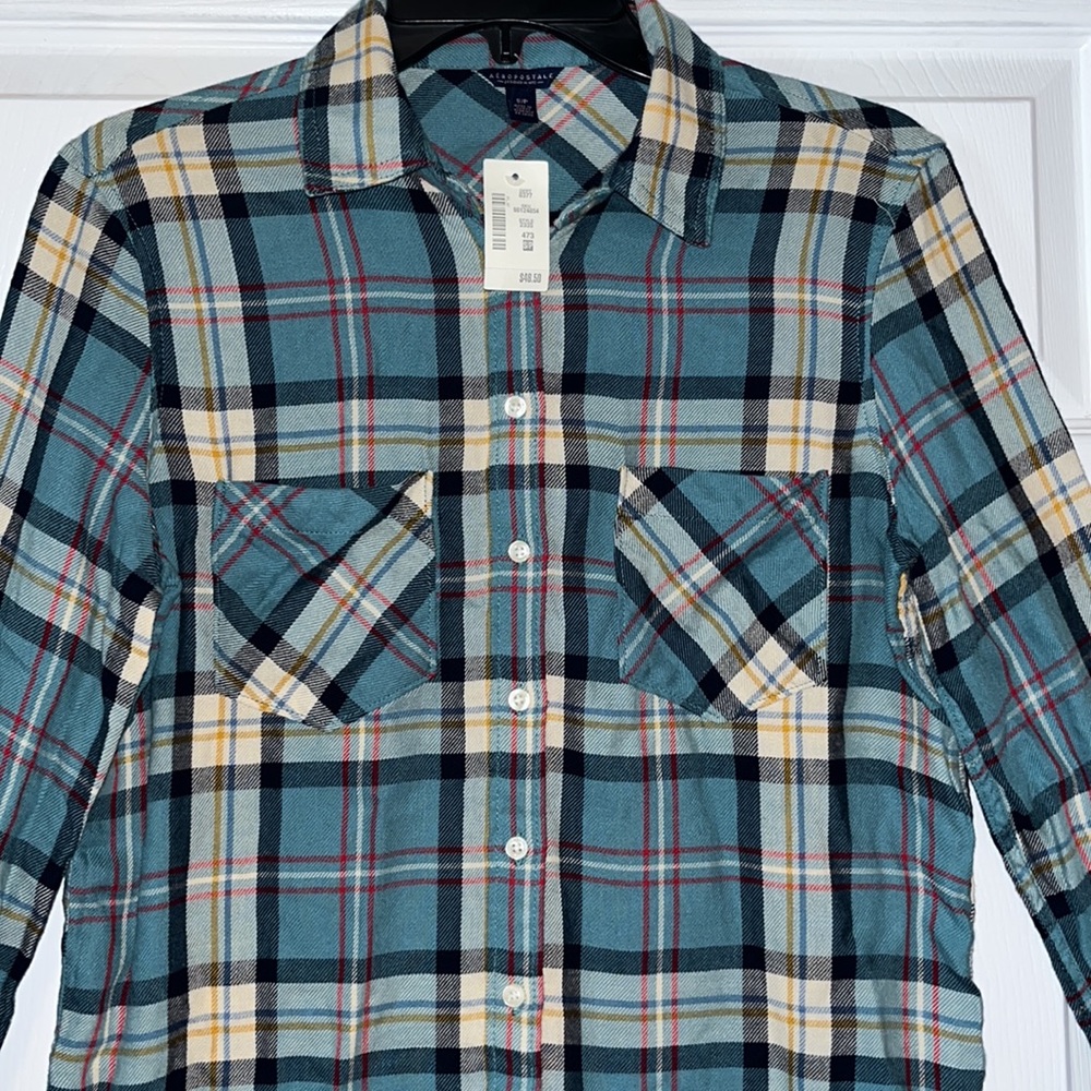 NWT Aeropostale button up flannel size small